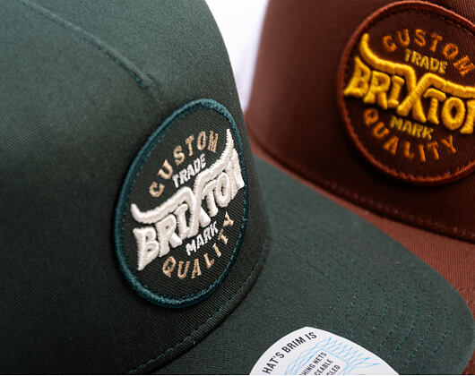 Kappe Brixton - Gibson C Np Mp Trucker Hat - Deep Forest/Deep Forest