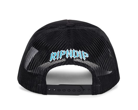 Kappe Rip N Dip - Skull And Bones Trucker Hat Black