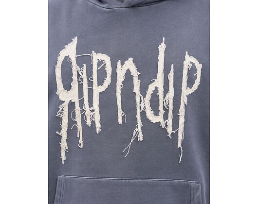 Pullover Rip N Dip - Insano Distressed Hoodie Charcoal Vintage Wash