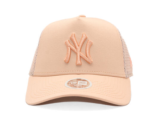 Damen Kappe New Era - MLB League Essential 9FORTY Trucker - NY Yankees - Light Pink