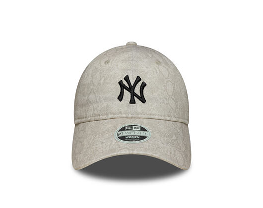 Damen Kappe New Era - MLB Animal - Snake 9TWENTY - NY Yankees - Cream / Black