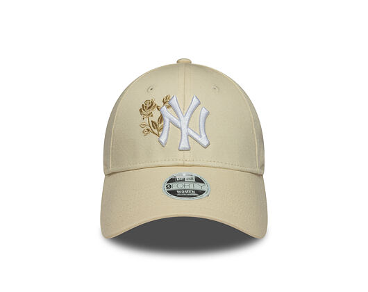 Damen Kappe New Era - MLB Roses 9FORTY - NY Yankees - Cream