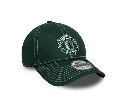 Kappe New Era - Contrast Stitch 9FORTY - Manchester United FC - Dark Green