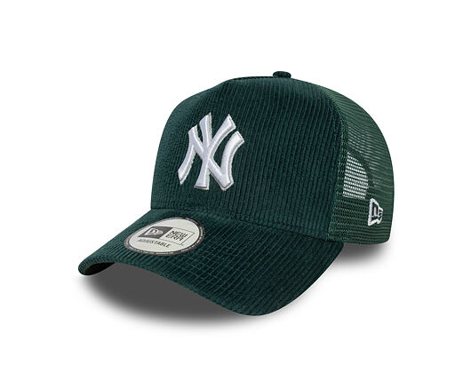 Kappe New Era - MLB Seasonal Cord 9FORTY Trucker - NY Yankees - Dark Green