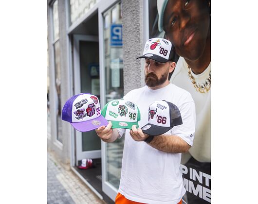 Kappe Mitchell & Ness - Gridlock Trucker - Miami Heat - White