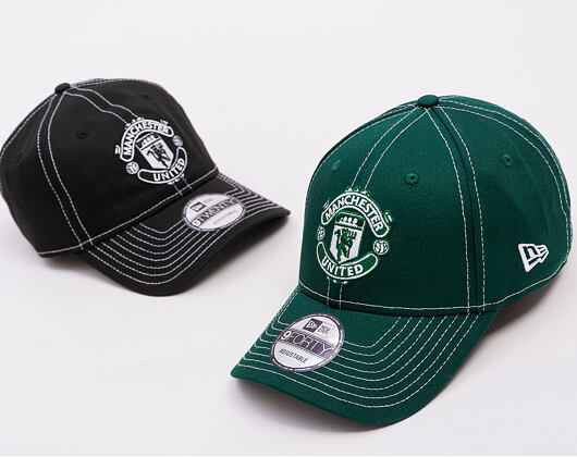 Kappe New Era - Contrast Stitch 9FORTY - Manchester United FC - Dark Green
