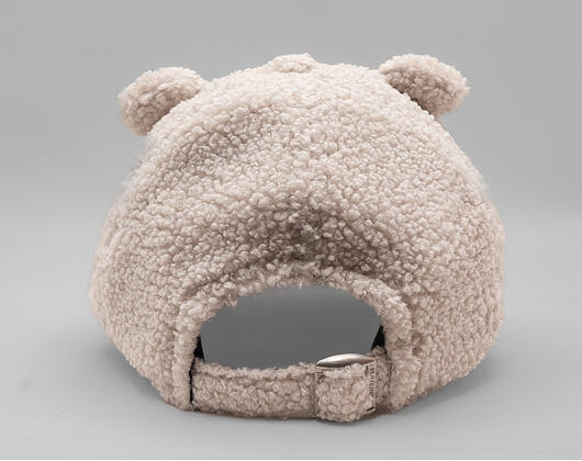 Kinder Kappe New Era - Winter Borg Teddy Fleece Ears 9FORTY - Stone