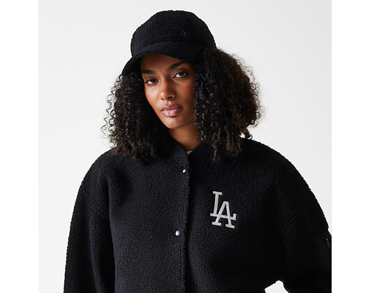 Damenjacke New Era - MLB Sherpa Bomber - LA Dodgers - Black