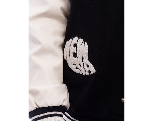 Jacke New Era - Patch Varsity Jacket - Black