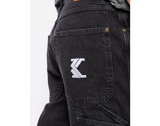Hose Karl Kani - Retro Baggy Workwear Denim - vintage black