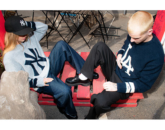 Strickpullover New Era - MLB Sweater Knit - LA Dodgers - Navy