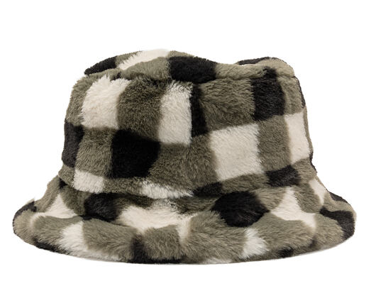 Kangol - Faux Fur Bucket - Black Check