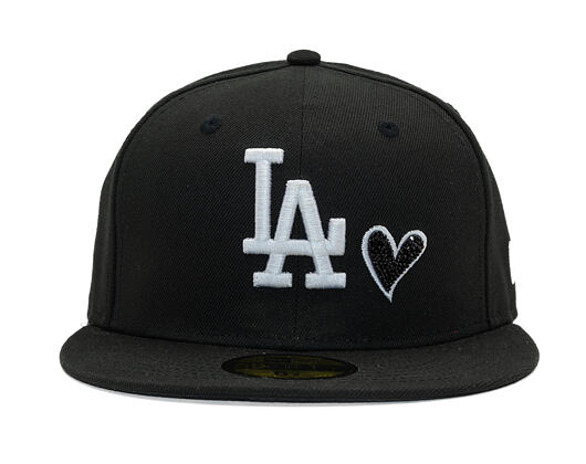 Kappe New Era - MLB Team Heart 59FIFTY - LA Dodgers - Black / White