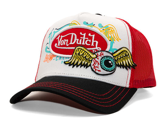 Kappe Von Dutch - Trucker - Patches - White/Red
