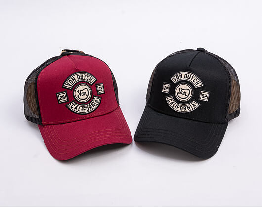 Kappe Von Dutch - Trucker - MC Logo - Burgundy/Black