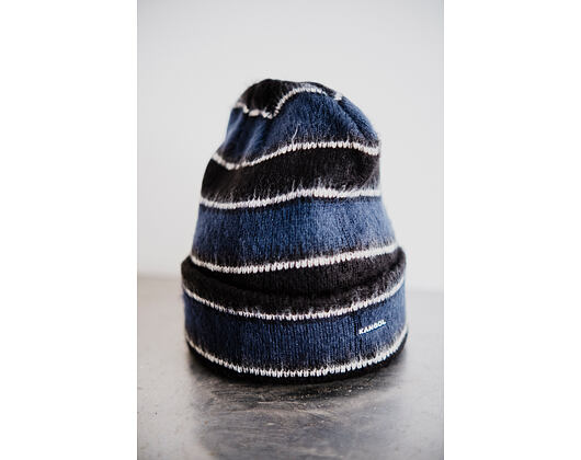 Kangol - Fuzzy Stripe Beanie - Black