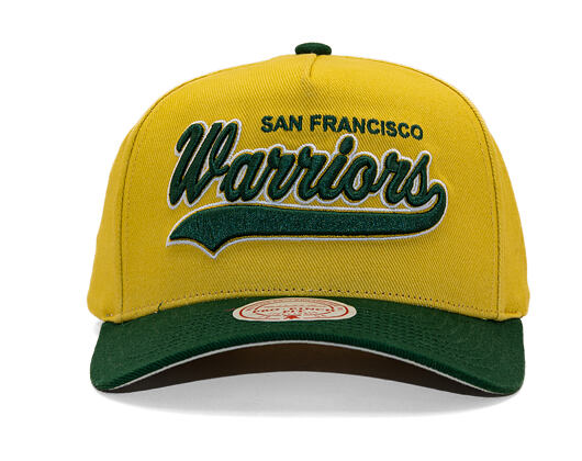 Kappe Mitchell & Ness - Harvest Gold Pro Crown - Golden State Warriors - Gold/Green