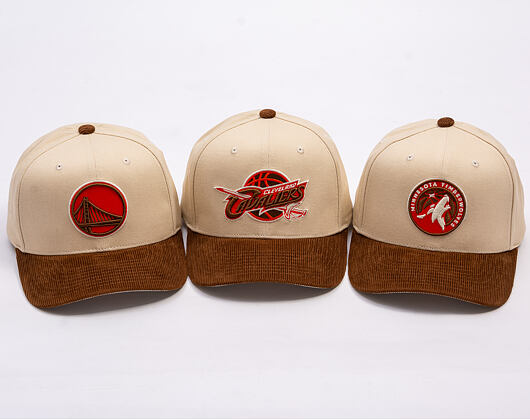 Kappe Mitchell & Ness - Tawny Pro Crown - Golden State Warriors - Sand/Brown