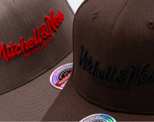 Kappe Mitchell & Ness - Pinscript Classic Red - Own Brand - Brown/Black
