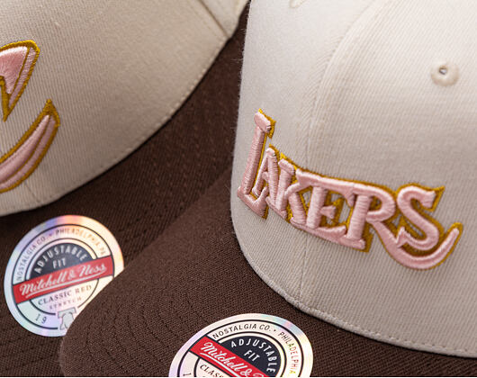 Kappe Mitchell & Ness - Blush Sand Classic Red - LA Lakers - Sand/Brown