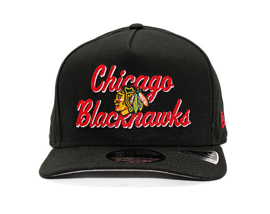 Basecap New Era - NHL Chainstitch 9FIFTY A-Frame - Chicago Blackhawks - Black