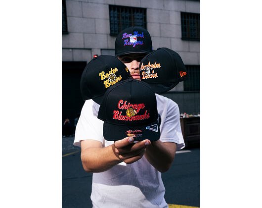Basecap New Era - NHL Chainstitch 9FIFTY A-Frame - New York Rangers - Black