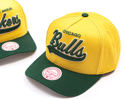 Kappe Mitchell & Ness - Harvest Gold Pro Crown - Chicago Bulls - Gold/Green