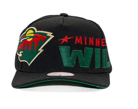 Kappe Mitchell & Ness - NHL Busted Pro - Minnesota Wild - Black
