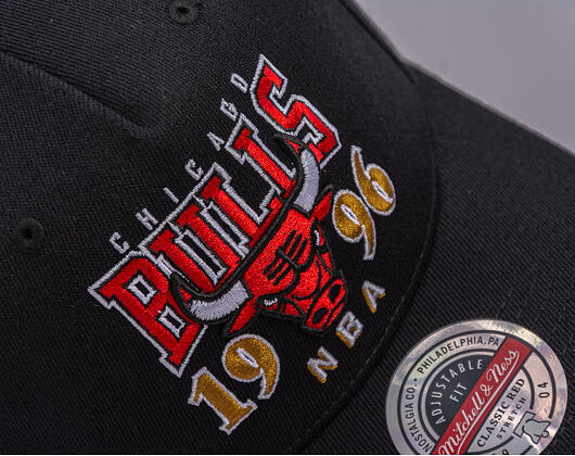 Kappe Mitchell & Ness - NBA Championship Classic Red 1996 - Chicago Bulls - Black