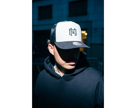 Kappe Mitchell & Ness - Branded Icon Trucker - Off White-Black