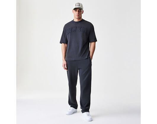 Hose New Era - Branded Washed Straight Sweatpants - Black