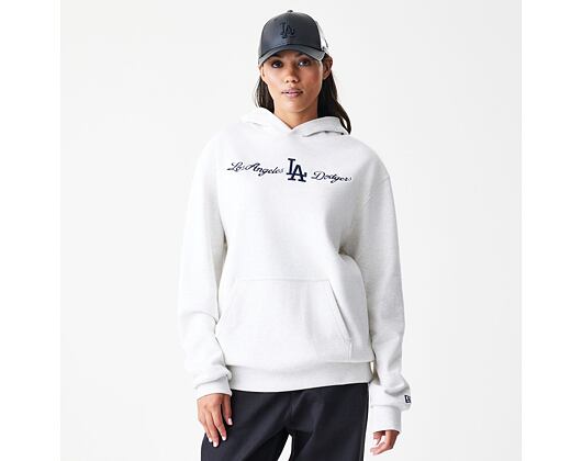 Pullover New Era - MLB Graphic Oversized Hoody - LA Dodgers - Heather Grey