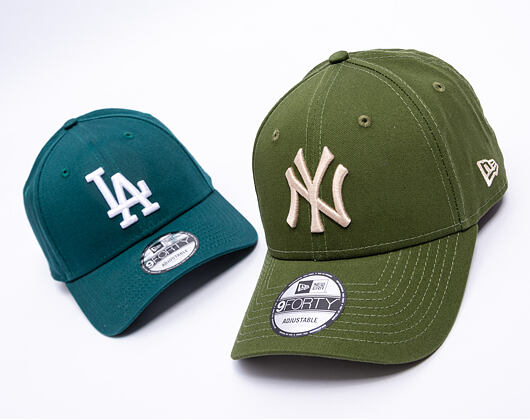 Kappe New Era - MLB Essential 9FORTY - NY Yankees - Rifle Green / Stone
