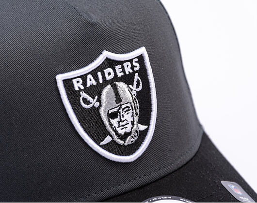 Kappe New Era - NFL Charcoal Drop 9FORTY A-Frame - LAs Vegas Raiders - Steel Clouds / Black