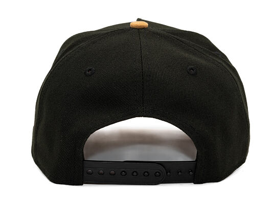 Kappe New Era - MLB Suede Visor 9FORTY A-Frame - NY Yankees - Black / Camel