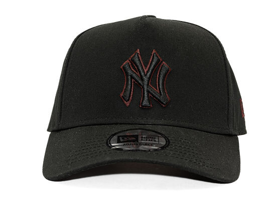 Kappe New Era - MLB Team Outline 9FORTY A-Frame - NY Yankees - Black / Burgundy