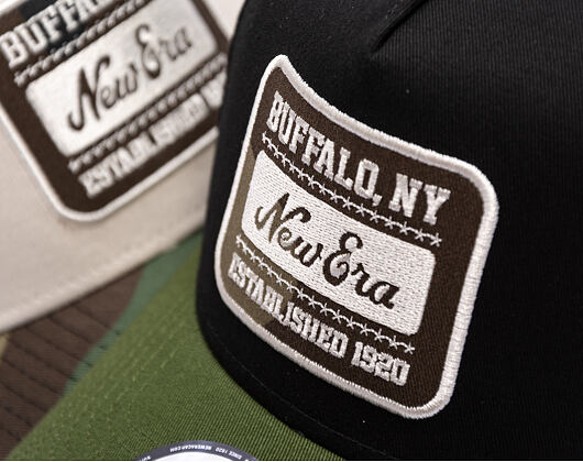 Kappe New Era - Branded Camo Patch 9FORTY A-Frame - Black / Rifle Green