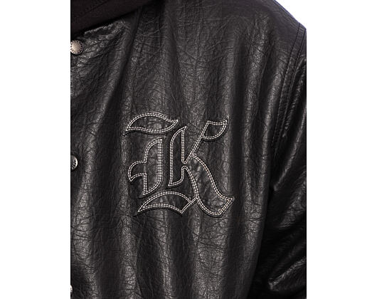 Jacke Karl Kani - Kani Western Pu Leather College Jacket - Black