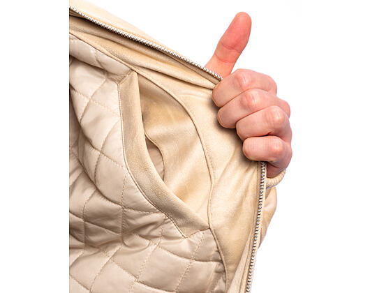 Jacke Karl Kani - Legacy Faux Suede Bowling Jacke - Beige