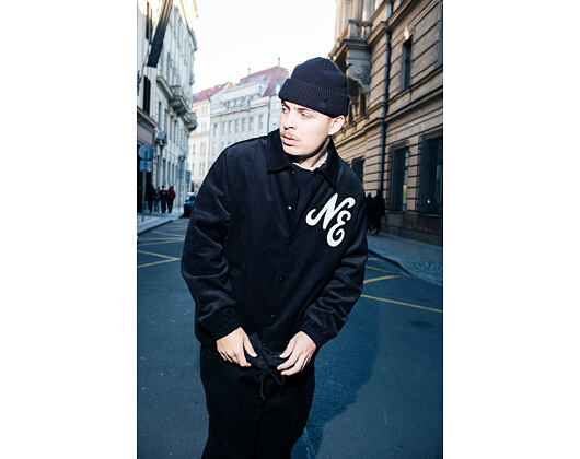 Jacke New Era - Branded Cord Coach Jacket - Black