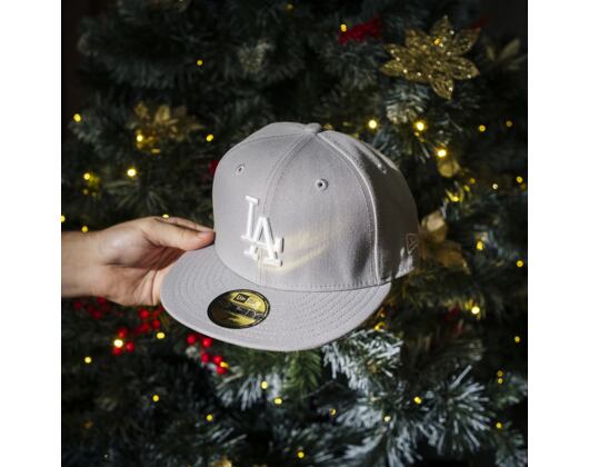 Kappe New Era - MLB Basic 59FIFTY - LA Dodgers - Grey / White