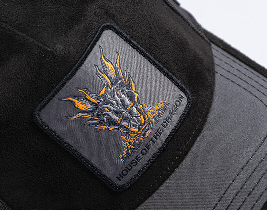 Kappe Capslab Trucker Premium House Of The Dragon Black Suede X Capslab