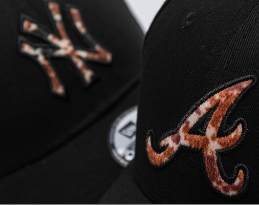 Kappe New Era - Animal Pack 9FORTY MLB Faux Pony Cow Infill - Atlanta Braves