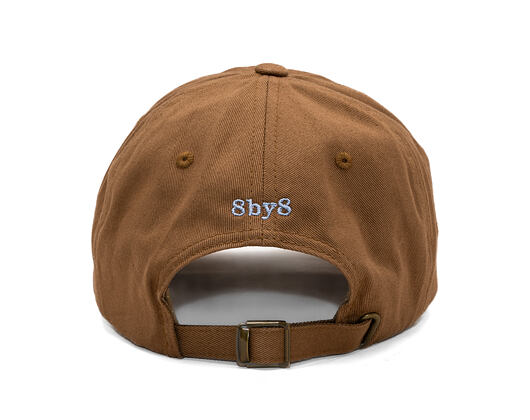 Kappe 8by8 - Dadcap - "running late is my cardio" - Brown/Sky Blue