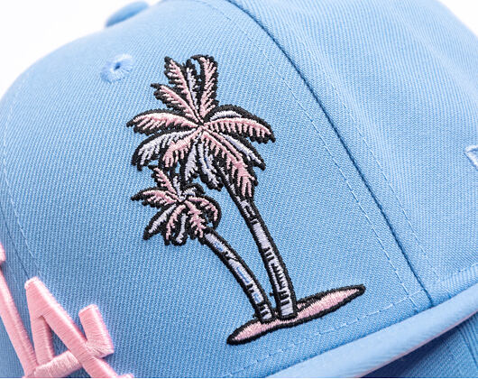 Kappe New Era - MLB Palm & Taco 59FIFTY - LA Dodgers - Sky Blue / Pink UV