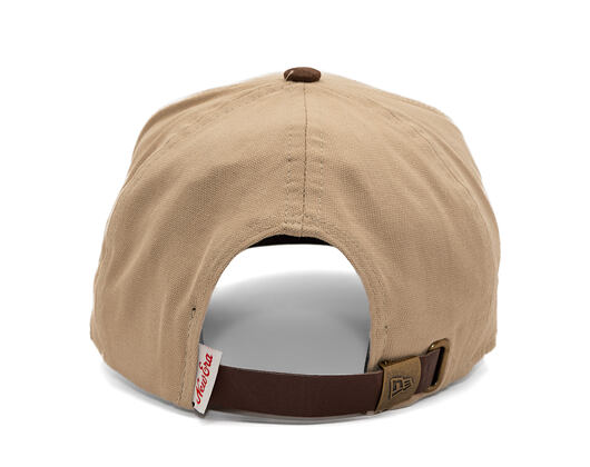 Kappe New Era - Branded Suede Patch 9FORTY A-Frame - Camel