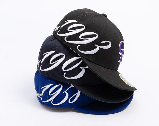 Kappe New Era - MLB Established 59FIFTY Low Profile - Colorado Rockies - Black