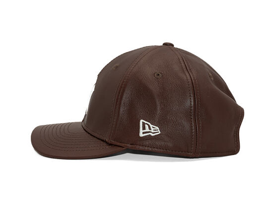Kappe New Era - MLB IMAGE DROP - Leather 9FORTY M-CROWN - NY Yankees - Brown