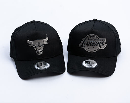 Kappe New Era - NBA Metallic 9FORTY A-Frame - Chicago Bulls - Black