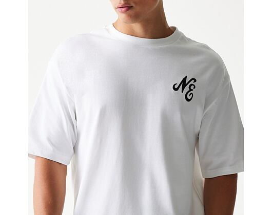 T-Shirt New Era - Floral Graphic Oversized Tee - White